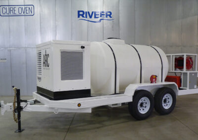 Aircraft rinse cart side angle