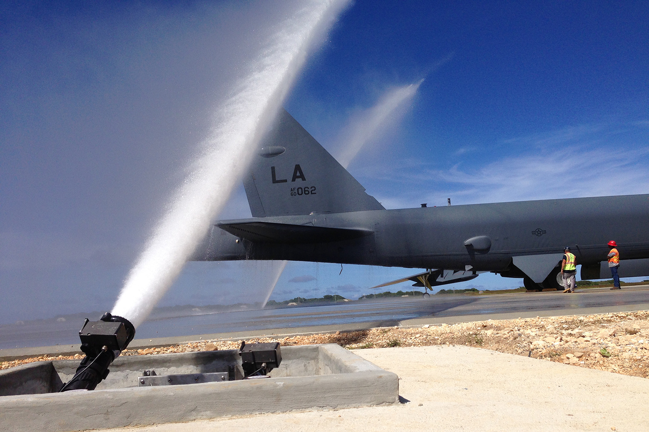 Birdbath Cwrs Back End Of Airplane Getting Washed