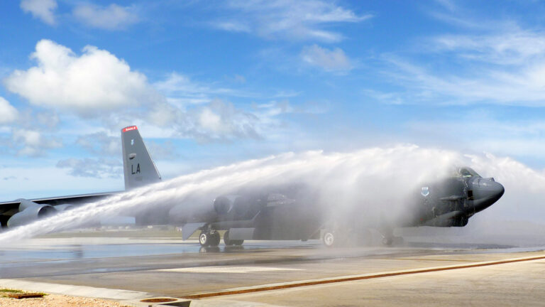 Side angle of the clear water rinse system in use