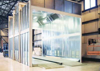 Enclosed wash booth system