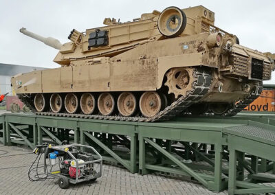 Heavy duty inspection ramps loading