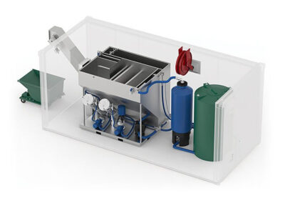 Heavy duty water treatment system rendering