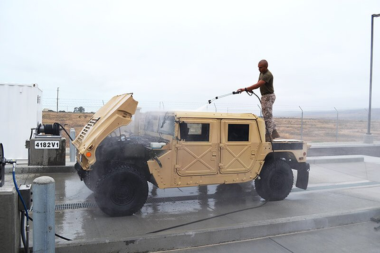 In-ground Wash System Pad Tank