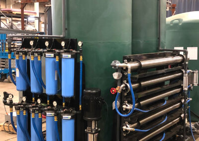 Full inlet water treatment skid