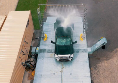 Nomad off grid wash system washing truck