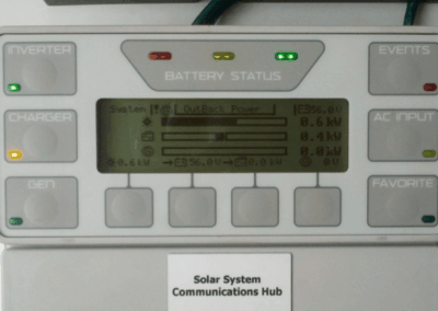 Off grid wash system screen