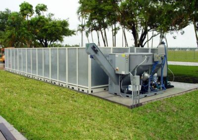 Water treatment system outside