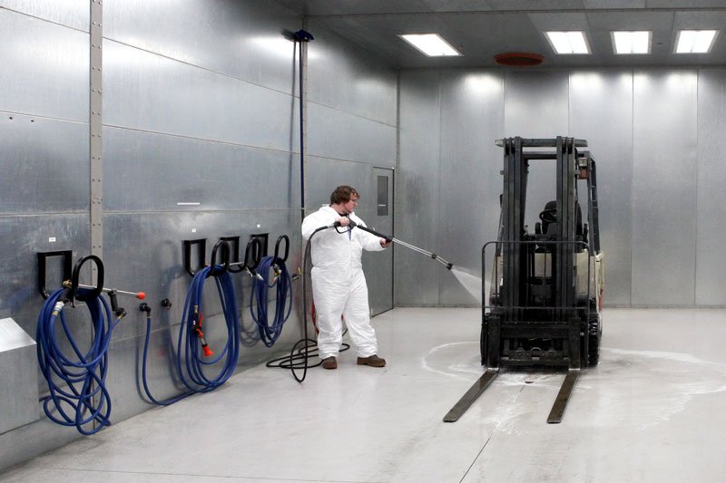 Rts Booth Wash System Forklift