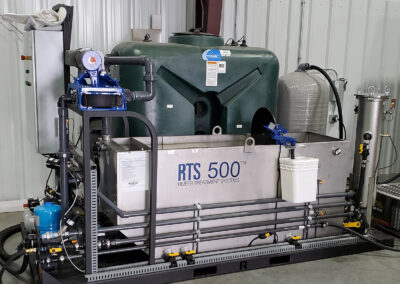 Standard water treatment system front view