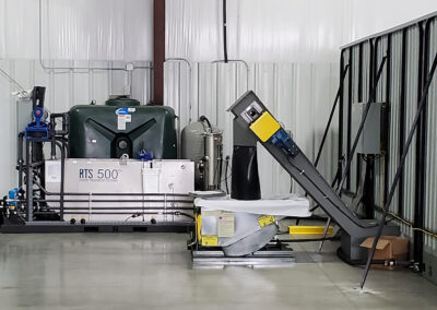 Standard water treatment system systems in warehouse