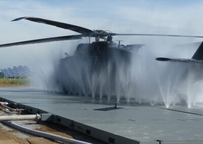 Back angle view of tactical rinse system