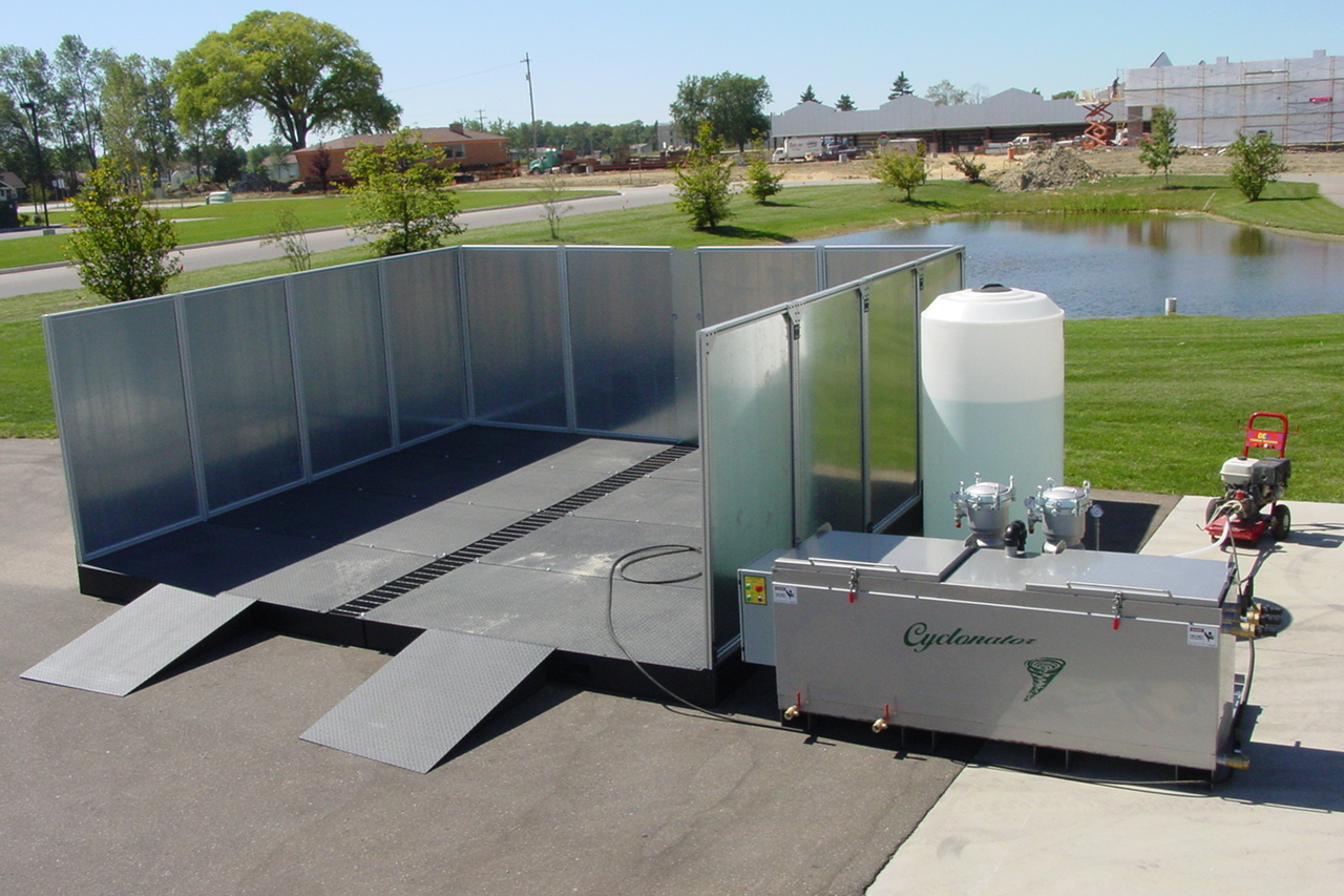 Wash Water Containment Wide Shot