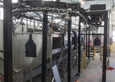 Front angle of the propane tank washer