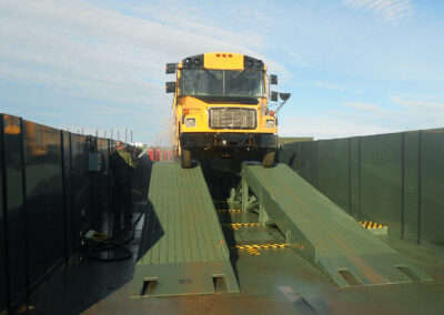 Bus On Inspection And Wash Ramp