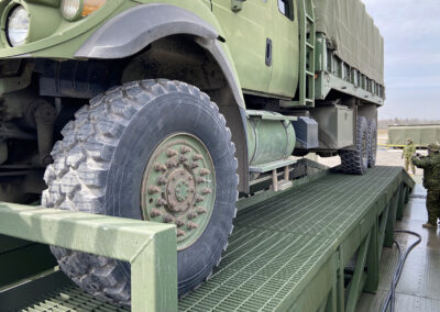 Close Up Of Vehicle On Inspection Ramp