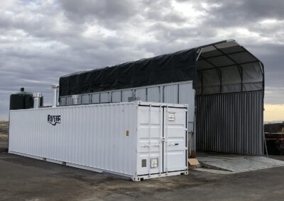 Covered Above Ground Municipal Truck Wash With RTS3000 Iso Container