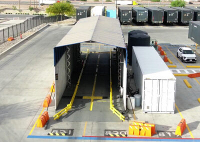 Automatic Truck Wash Tunnel View