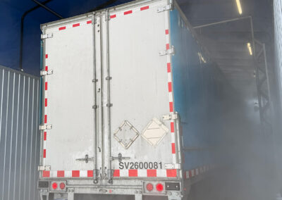 Automatic Truck Wash With Truck Interior View With Spray