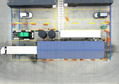Automatic Truck Wash With Truck Top View