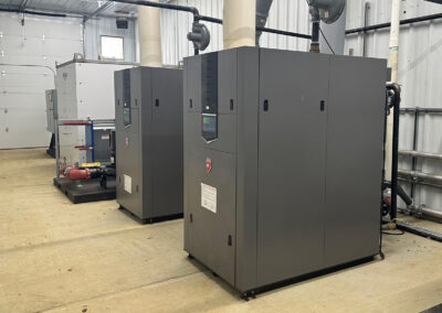 Biosecurity Wash System uses Dual High Efficiency Condensing Boiler