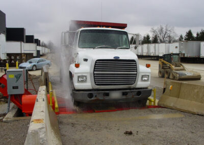 Wheel Wash With High Pressure Spray