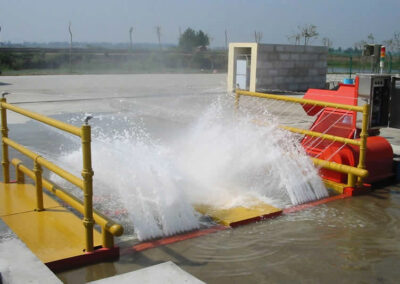 Wheel Wash With High Volume Flow Rate